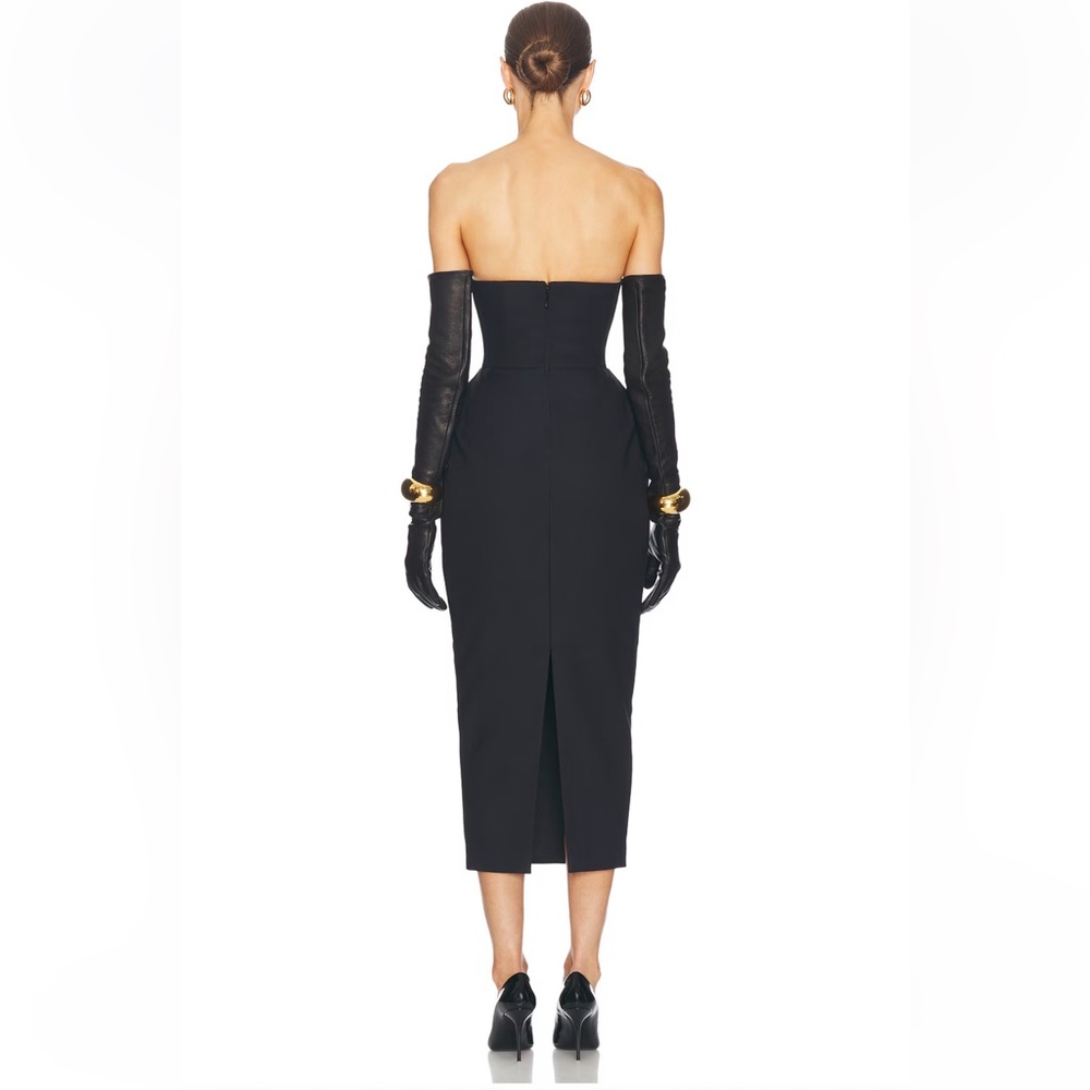 HELSA The S Curve Dress Bow Black
Strapless structured midi Revolve NWT XXS - Picture 2 of 14